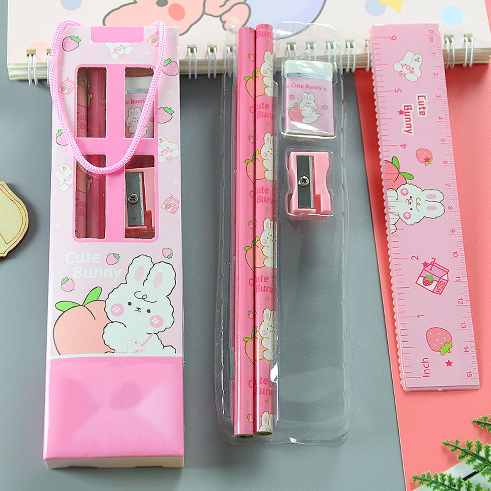 Amazon.co.jp: Yhzzuub 女の子向け文具セット、学校文具,文房具・文具